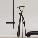 Artistic Tree of Life Sculpture LED Floor Lamp Modern Uplight for Living Room Office