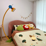 Modern Memphis Style Treetops Geometric Uplight Floor Lamp with Multi Color Finish