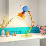 Modern Memphis Style Colorful Geometric LED Table Lamp with Stepless Dimming Control