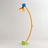 Modern Memphis Style Treetops Geometric Uplight Floor Lamp with Multi Color Finish