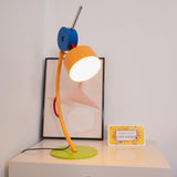 Modern Memphis Style Colorful Geometric LED Table Lamp with Stepless Dimming Control