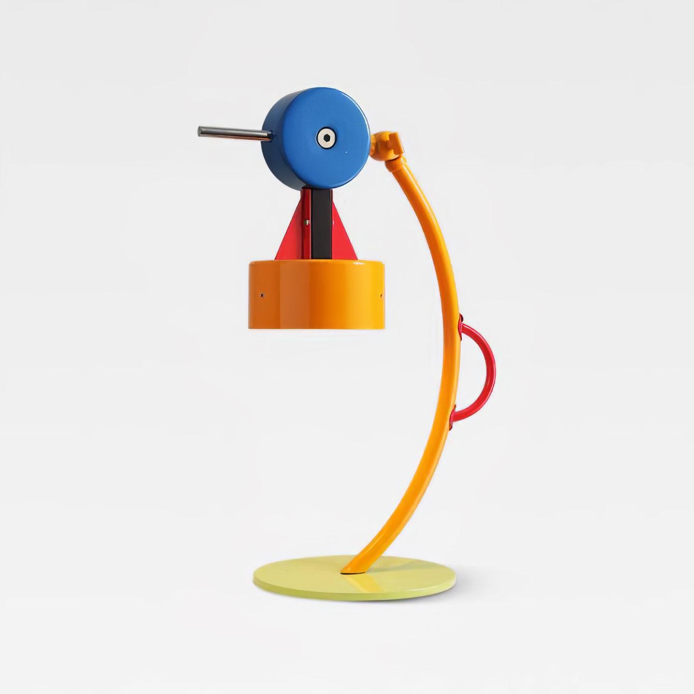Modern Memphis Style Colorful Geometric LED Table Lamp with Stepless Dimming Control