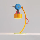 Modern Memphis Style Colorful Geometric LED Table Lamp with Stepless Dimming Control