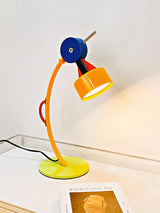 Modern Memphis Style Colorful Geometric LED Table Lamp with Stepless Dimming Control