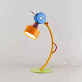 Modern Memphis Style Colorful Geometric LED Table Lamp with Stepless Dimming Control