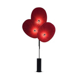 Modern Triple Floral Standing Lamp Multi Color Petal Shades for Living Room and Office