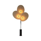 Modern Triple Floral Standing Lamp Multi Color Petal Shades for Living Room and Office
