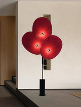 Modern Triple Floral Standing Lamp Multi Color Petal Shades for Living Room and Office