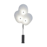 Modern Triple Floral Standing Lamp Multi Color Petal Shades for Living Room and Office
