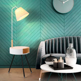 Nordic Wood Tripod Floor Lamp with White Linen Shade for Modern Living Rooms