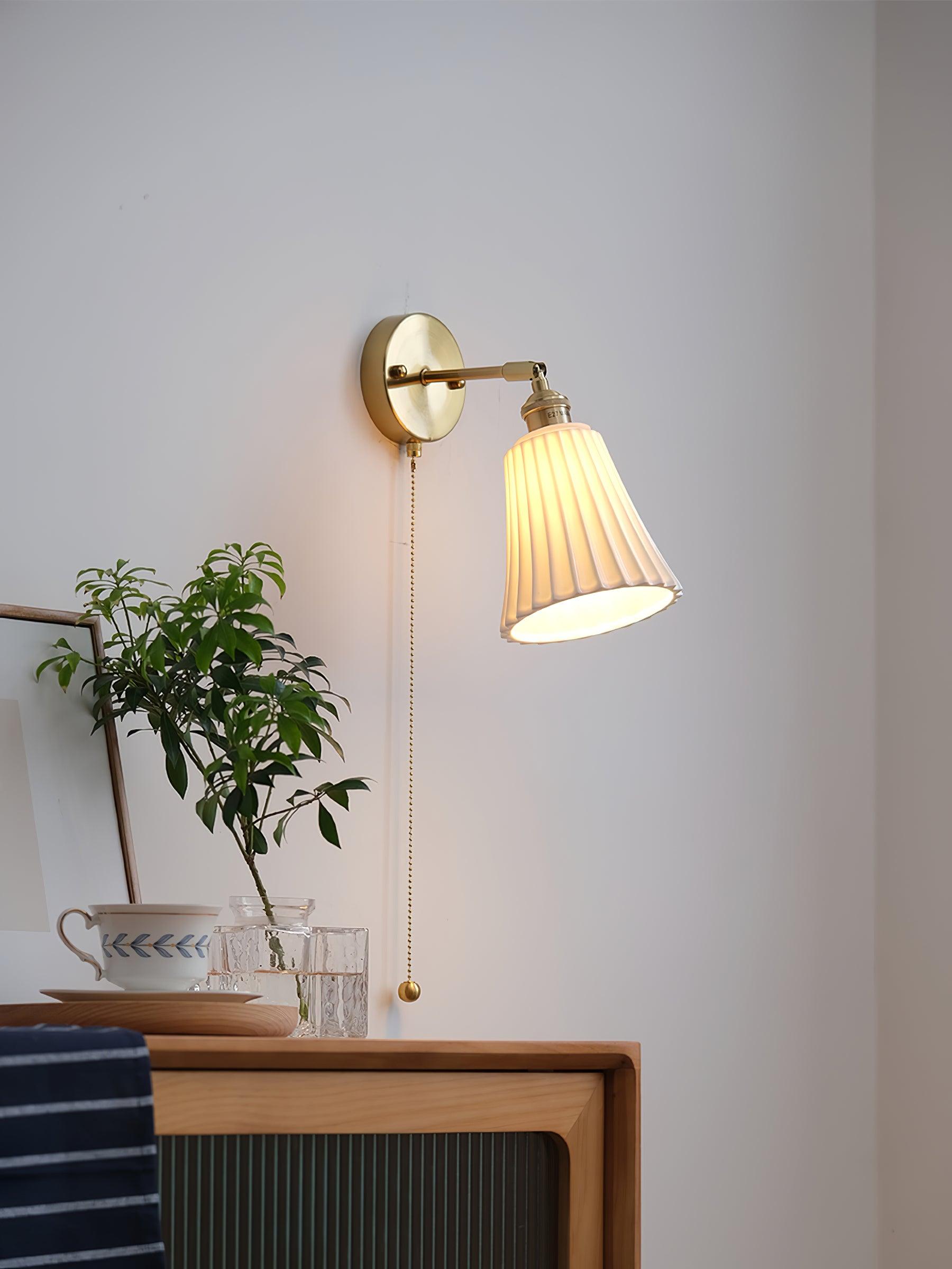 modern-trumpet-ceramic-wall-sconce-with-brass-accents-indoor-lighting-fixture
