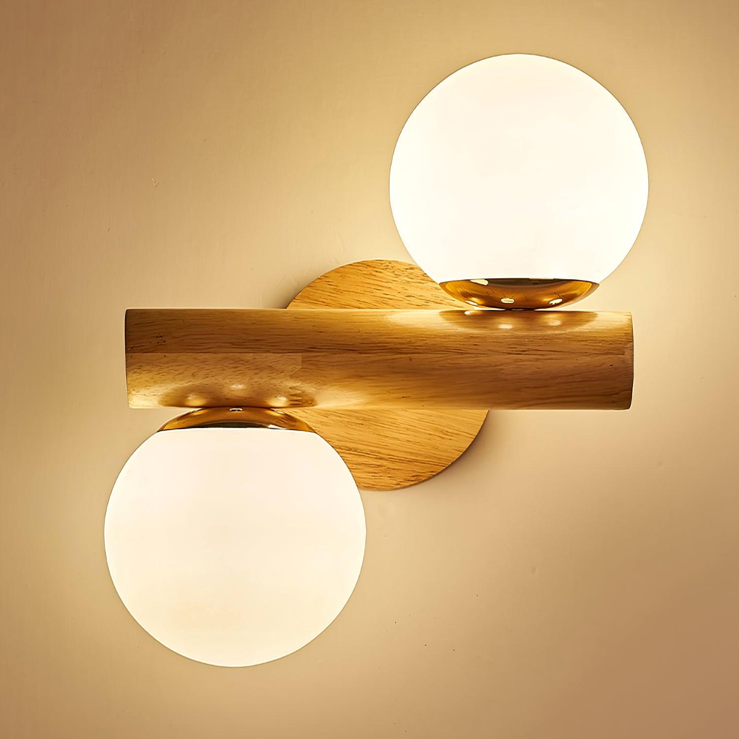 modern-tupelo-double-wooden-wall-sconce-with-rotatable-white-glass-shades-set-of-2-lighting