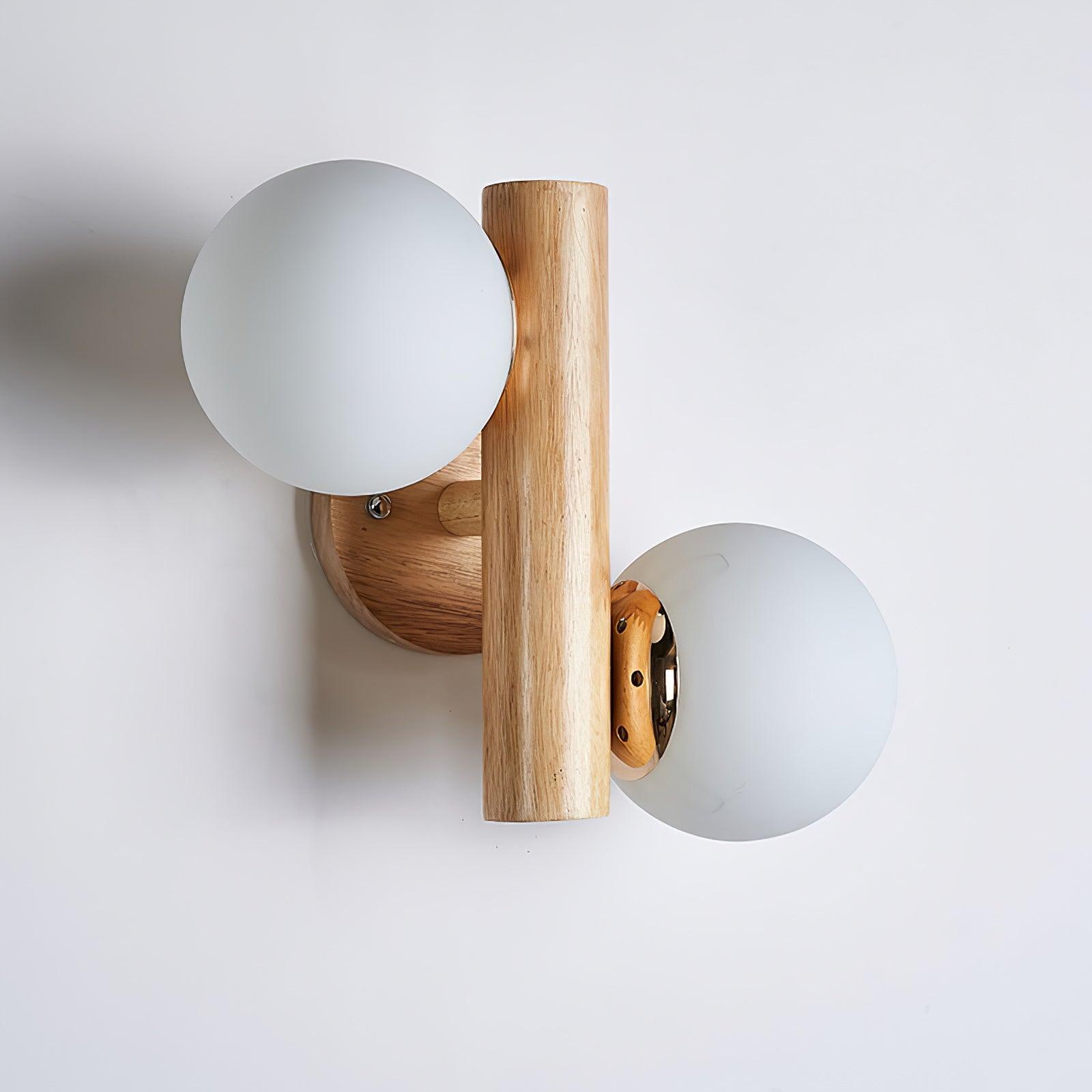 modern-tupelo-double-wooden-wall-sconce-with-rotatable-white-glass-shades-set-of-2-lighting
