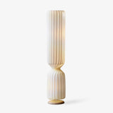 Contemporary White Twist Floor Lamp with Asymmetrical Design for Ambient Lighting