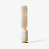Contemporary White Twist Floor Lamp with Asymmetrical Design for Ambient Lighting