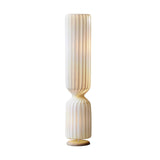 Contemporary White Twist Floor Lamp with Asymmetrical Design for Ambient Lighting