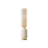 Contemporary White Twist Floor Lamp with Asymmetrical Design for Ambient Lighting