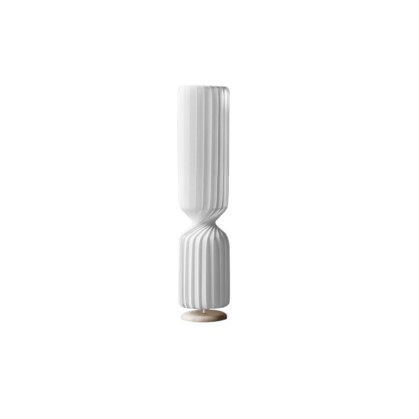 Contemporary White Twist Floor Lamp with Asymmetrical Design for Ambient Lighting