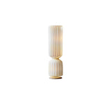Contemporary White Twist Floor Lamp with Asymmetrical Design for Ambient Lighting