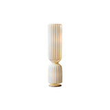 Contemporary White Twist Floor Lamp with Asymmetrical Design for Ambient Lighting