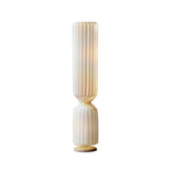 Contemporary White Twist Floor Lamp with Asymmetrical Design for Ambient Lighting