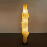 Modern Twist Silk Floor Lamp Tall Standing Light for Living Room and Bedroom