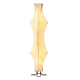 Modern Twist Silk Floor Lamp Tall Standing Light for Living Room and Bedroom