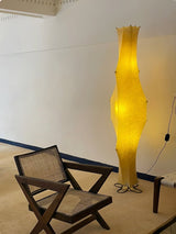 Modern Twist Silk Floor Lamp Tall Standing Light for Living Room and Bedroom