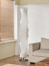 Modern Twist Silk Floor Lamp Tall Standing Light for Living Room and Bedroom
