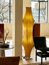 Modern Twist Silk Floor Lamp Tall Standing Light for Living Room and Bedroom