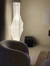 Modern Twist Silk Floor Lamp Tall Standing Light for Living Room and Bedroom