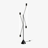 Dual Tube Modern LED Floor Lamp Minimalist Standing Light for Living Room and Office