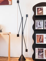 Dual Tube Modern LED Floor Lamp Minimalist Standing Light for Living Room and Office