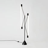 Dual Tube Modern LED Floor Lamp Minimalist Standing Light for Living Room and Office
