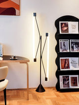 Dual Tube Modern LED Floor Lamp Minimalist Standing Light for Living Room and Office