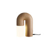 Contemporary Arch Wood LED Table Lamp Minimalist U Shaped Desk Light for Home and Office