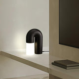 Contemporary Arch Wood LED Table Lamp Minimalist U Shaped Desk Light for Home and Office