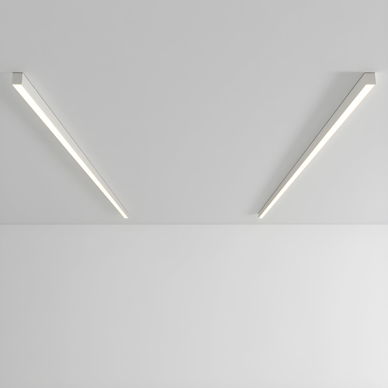 Modern Minimalism Ultra Slim Linear LED Ceiling Light Fixture with Three Color Modes and Integrated Lighting