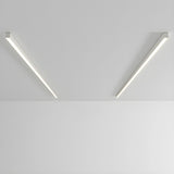 Modern Minimalism Ultra Slim Linear LED Ceiling Light Fixture with Three Color Modes and Integrated Lighting