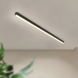 Modern Minimalism Ultra Slim Linear LED Ceiling Light Fixture with Three Color Modes and Integrated Lighting
