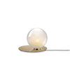 Modern Umbra Glass Sphere Table Lamp with Elliptical Shadow Effect for Desks