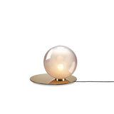 Modern Umbra Glass Sphere Table Lamp with Elliptical Shadow Effect for Desks