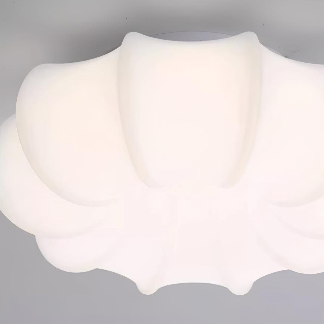 Contemporary White Umbrella LED Ceiling Lamp for Modern Bedroom and Nursery Decor