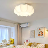 Contemporary White Umbrella LED Ceiling Lamp for Modern Bedroom and Nursery Decor