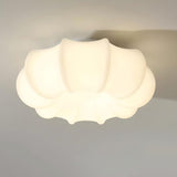 Contemporary White Umbrella LED Ceiling Lamp for Modern Bedroom and Nursery Decor