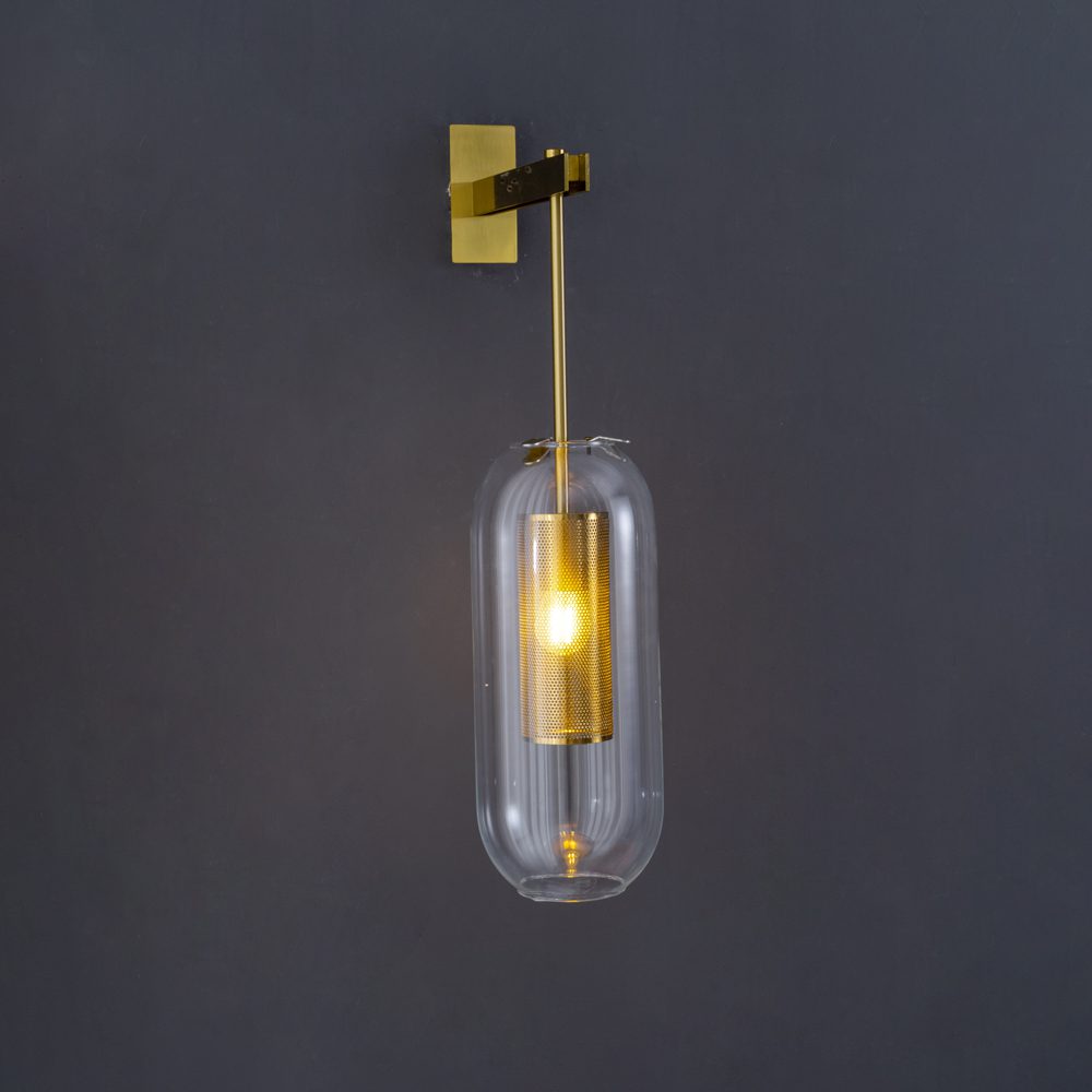 modern-vadim-glass-wall-sconce-with-perforated-metal-cage-and-brass-finish-for-luxury-interiors