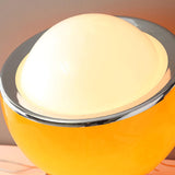 Modern Portable Glass Mushroom Desk Lamp with Stainless Steel Base and Color Finishes