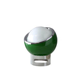Modern Portable Glass Mushroom Desk Lamp with Stainless Steel Base and Color Finishes
