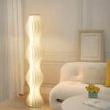 Modern Vapor Acrylic Uplight Floor Lamp with Integrated LED for Living Room Standing Light White