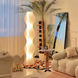Modern Vapor Acrylic Uplight Floor Lamp with Integrated LED for Living Room Standing Light White